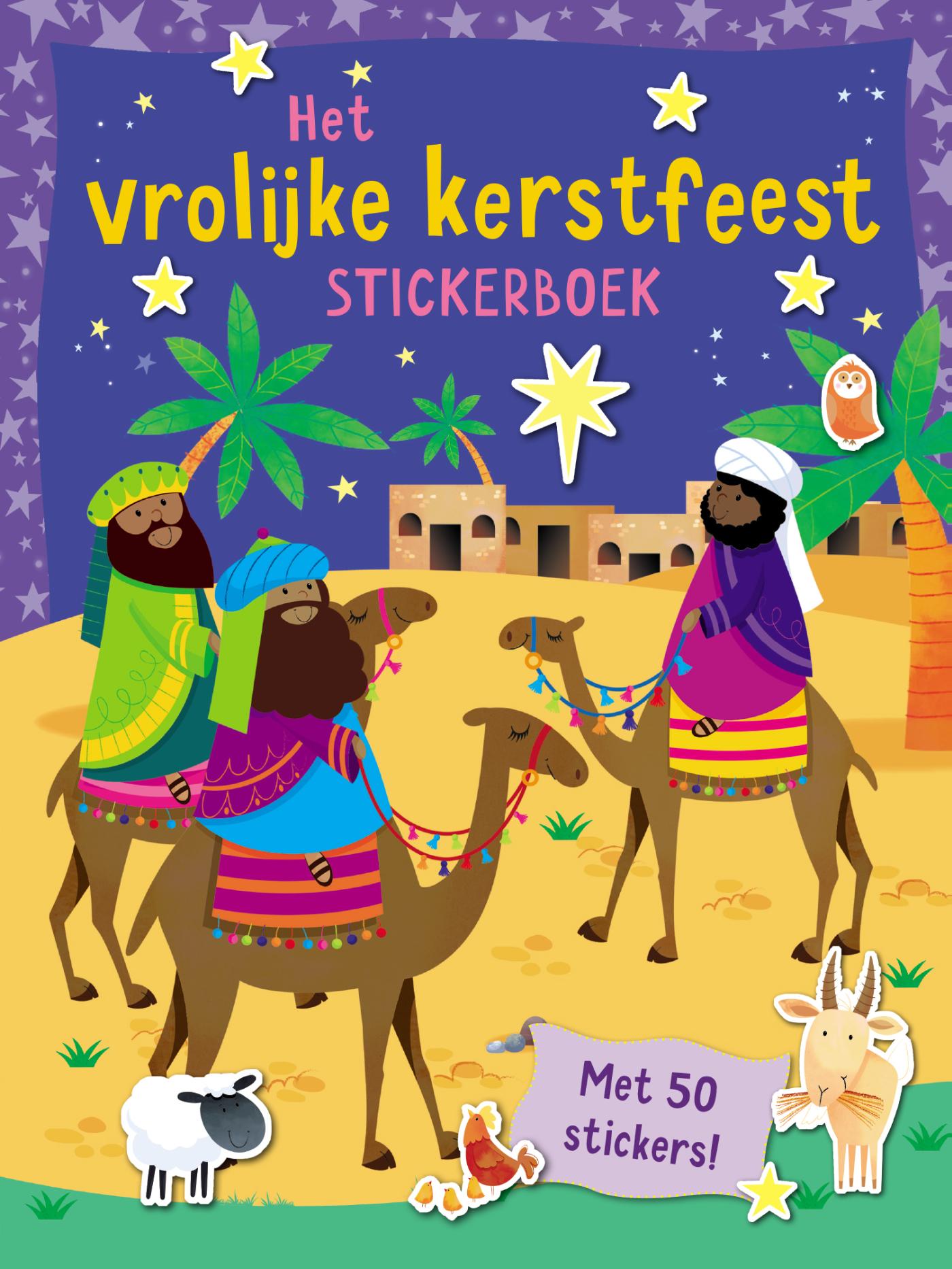 Productafbeelding: voorkant van Het vrolijke kerstfeest stickerboek