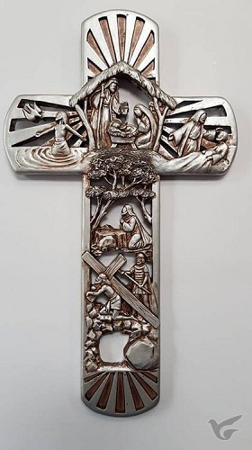 Productafbeelding: voorkant van Plaque from the creche to the cross