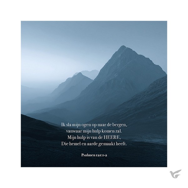 Productafbeelding: voorkant van Kaart Bergen Psalm 121:1-2