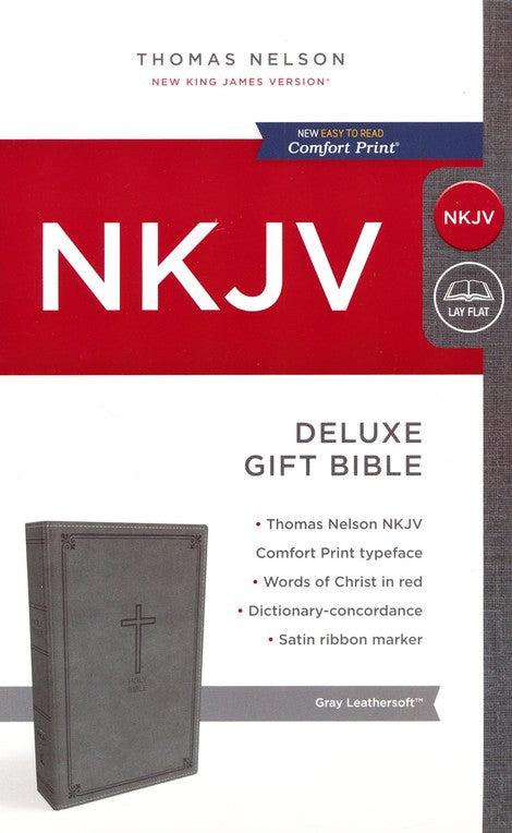 Productafbeelding: voorkant van Deluxe gift bible - grey
