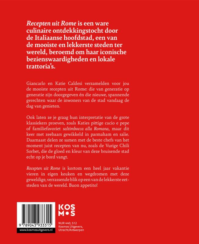 Productafbeelding: achterkant van Eten in Italië - Recepten uit Rome