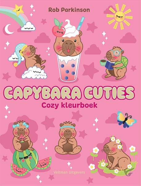 Productafbeelding: voorkant van Capybara Cuties - Cozy Kleurboek