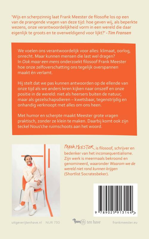 Productafbeelding: achterkant van Ook maar een mens