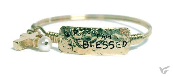 Productafbeelding: voorkant van Bangle bracelet I am blessed
