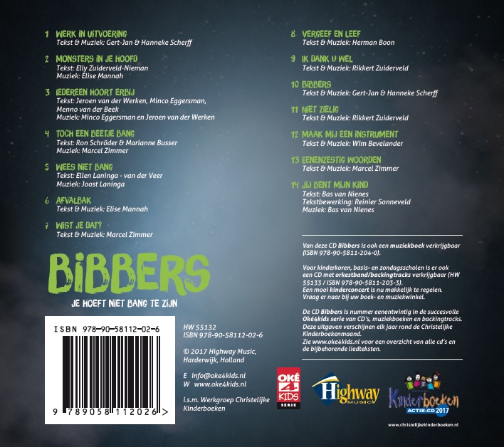 Productafbeelding: achterkant van Bibbers - Je hoeft niet bang te zijn