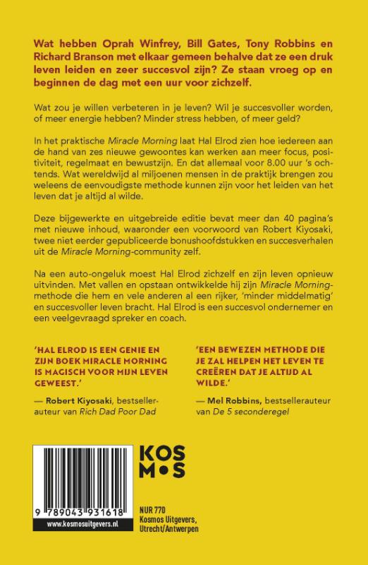 Productafbeelding: achterkant van Miracle Morning