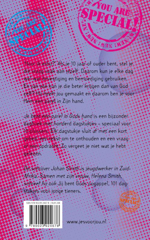 Productafbeelding: achterkant van Je bent een parel in Gods hand