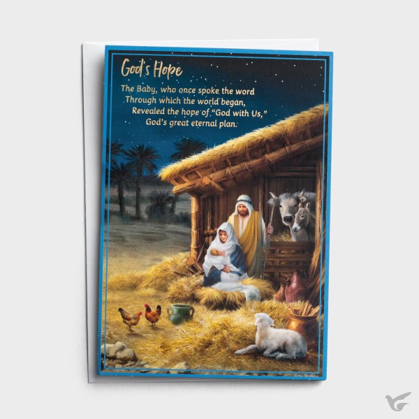 Productafbeelding: voorkant van 5 panel cards Christmas story (18)