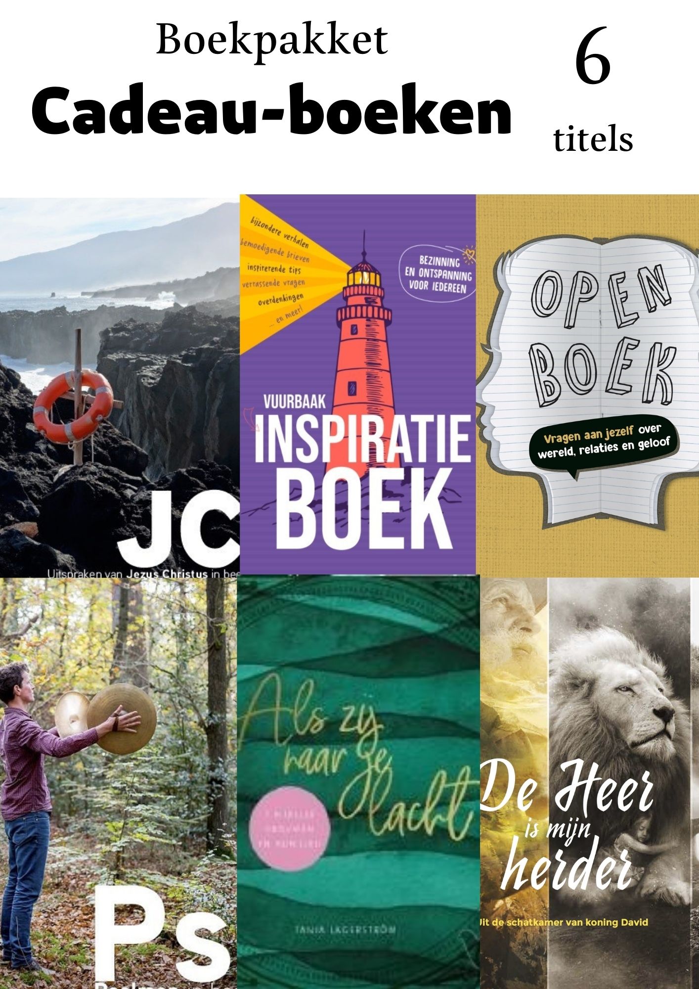 Productafbeelding: voorkant van BOEK-pakket CADEAU-BOEKEN 