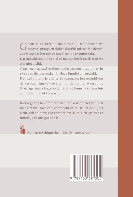 Productafbeelding: achterkant van Geduld doet leven