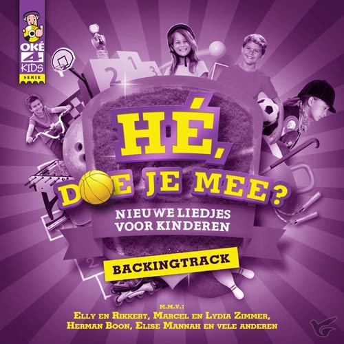 Productafbeelding: voorkant van He doe je mee BACKINGTRACK cd