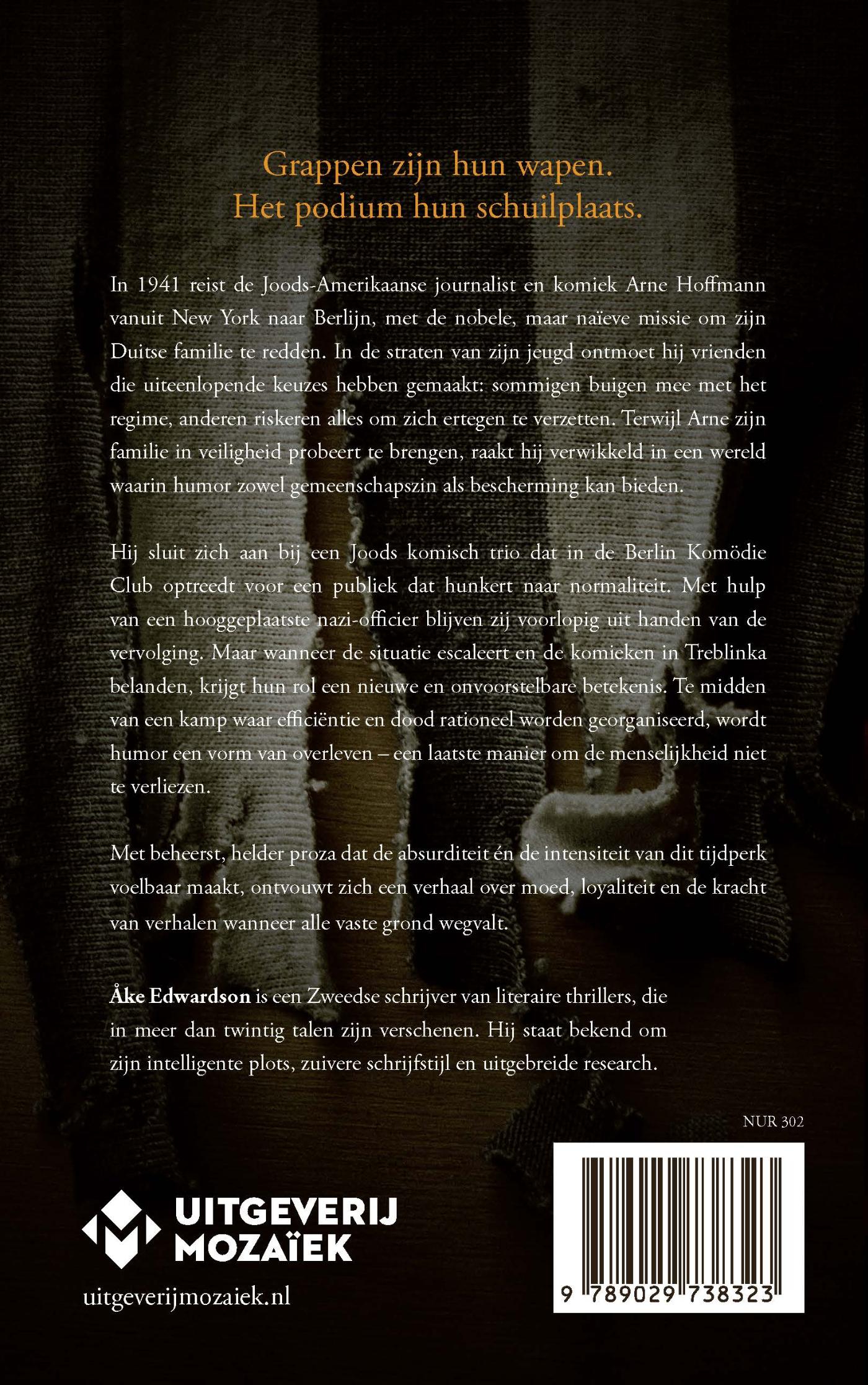 Productafbeelding: achterkant van De komiek van Treblinka