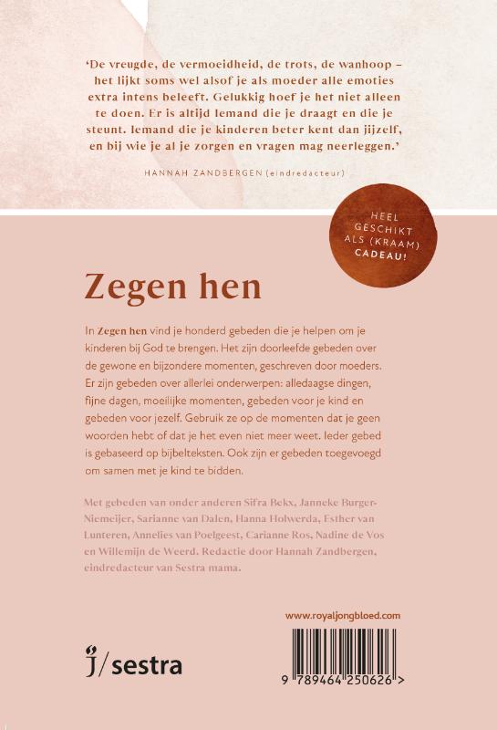 Productafbeelding: achterkant van Zegen hen