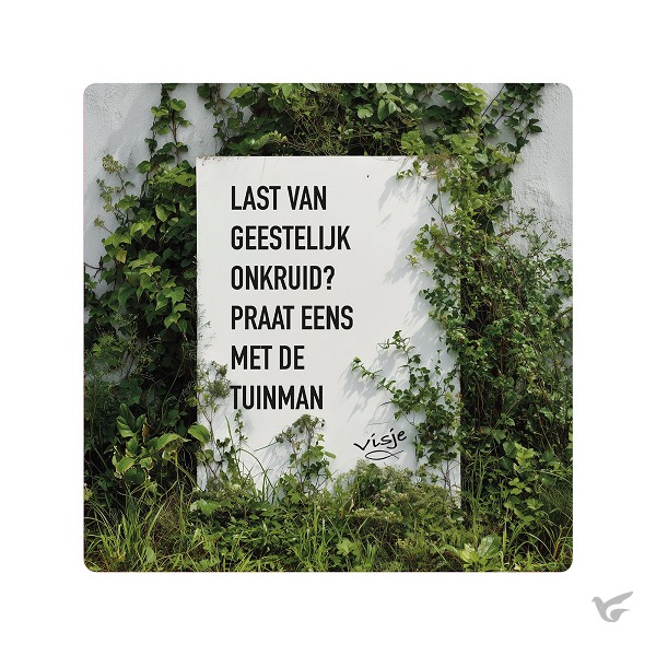 Productafbeelding: voorkant van Visje bordje  Geestelijk onkruid