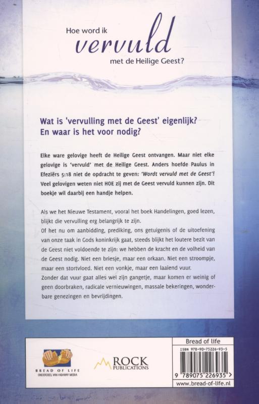 Productafbeelding: achterkant van Hoe word ik vervuld met de Heilige Geest?