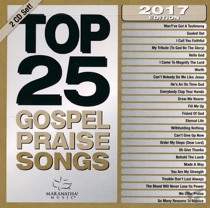 Productafbeelding: voorkant van Top 25 Gospel Praise Songs 2017 (2CD) 