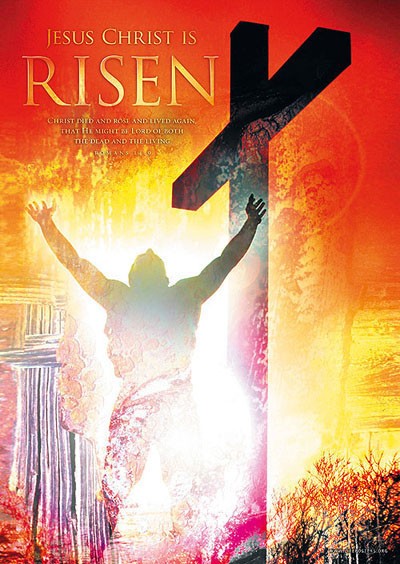 Productafbeelding: voorkant van Poster a4 He is risen