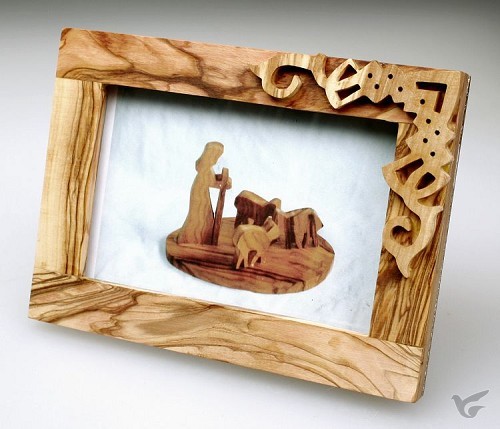 Productafbeelding: voorkant van Fotolijst olijfhout 10x15cm