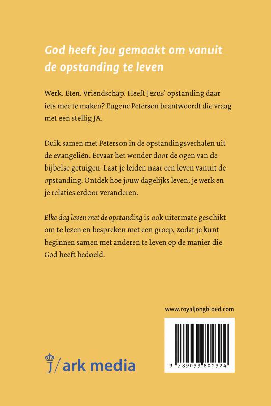 Productafbeelding: achterkant van Elke dag leven met de opstanding