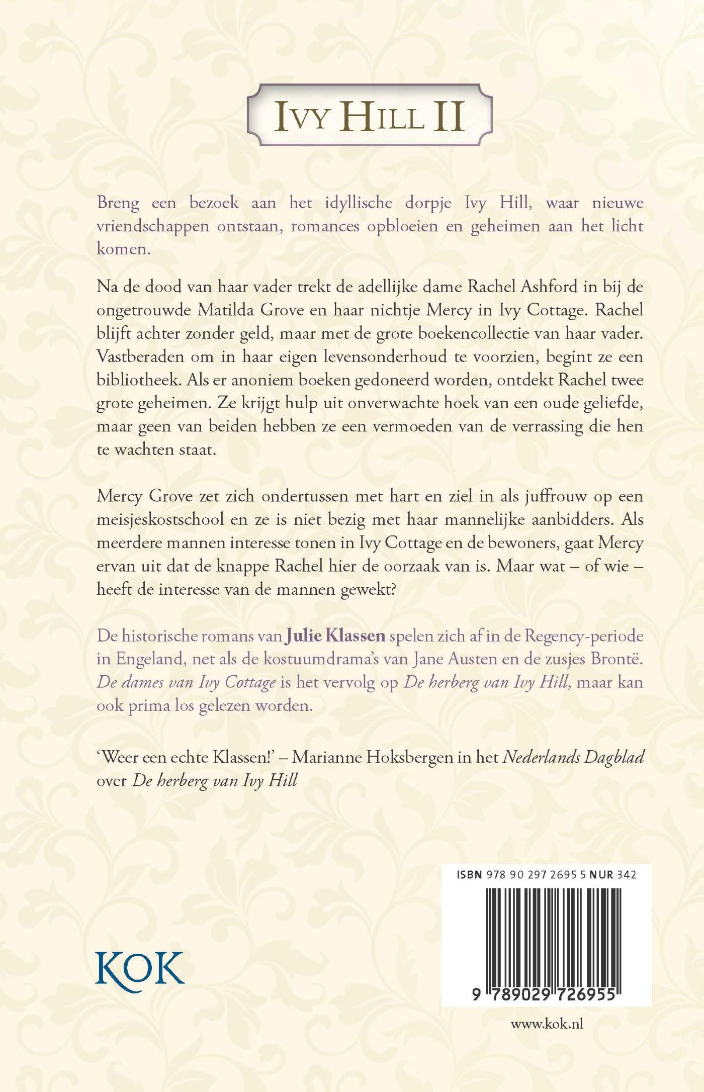 Productafbeelding: achterkant van De dames van Ivy Cottage