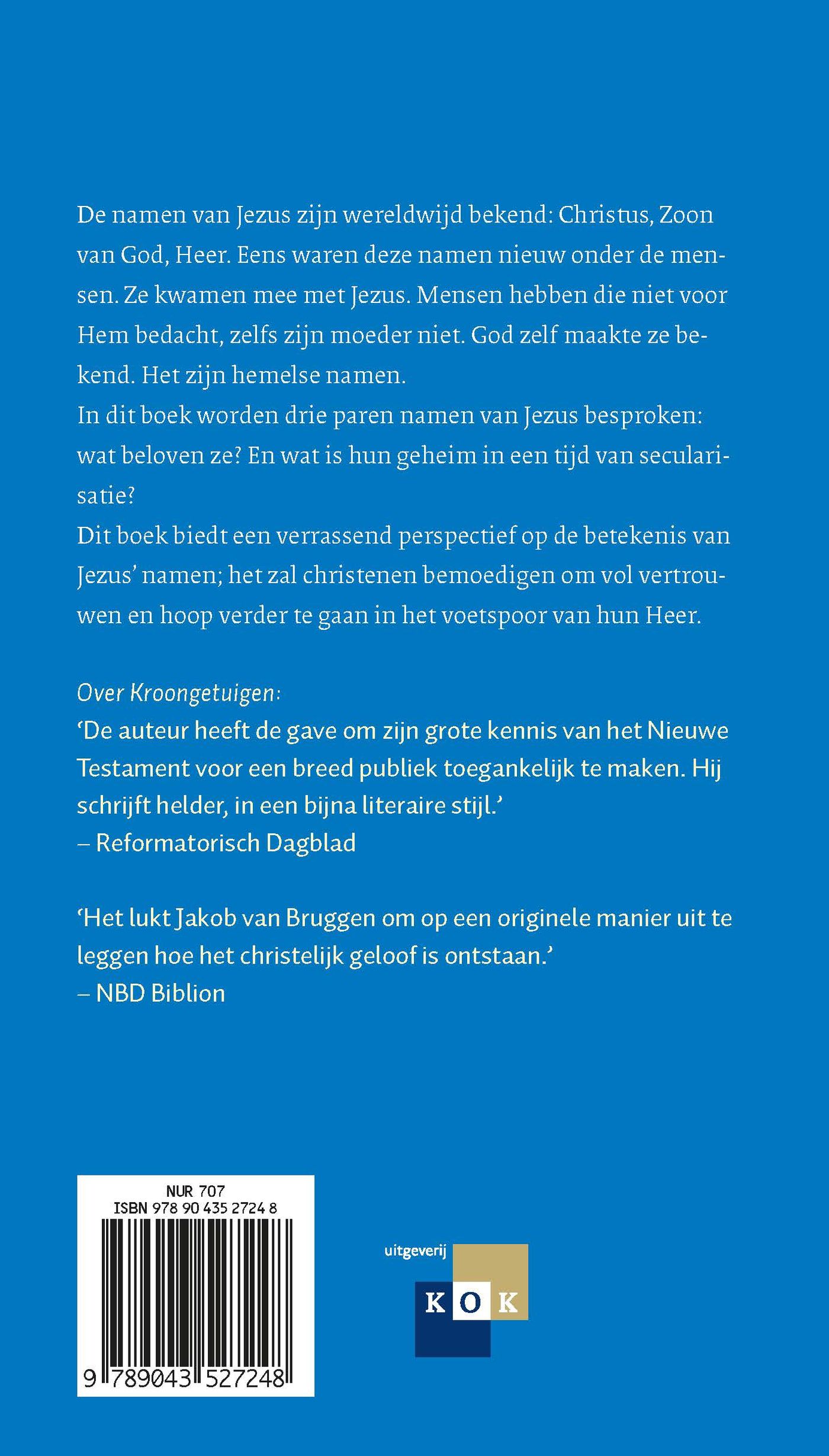 Productafbeelding: achterkant van Het geheim van Jezus' namen