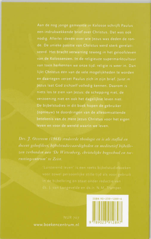 Productafbeelding: achterkant van Kolossenzen