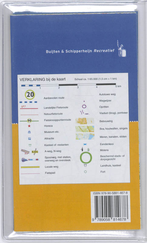 Productafbeelding: achterkant van Alle fietsroutes in de regio Zwolle