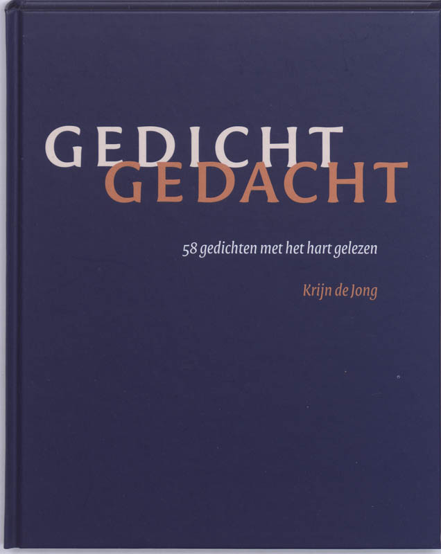 Productafbeelding: voorkant van Gedicht gedacht