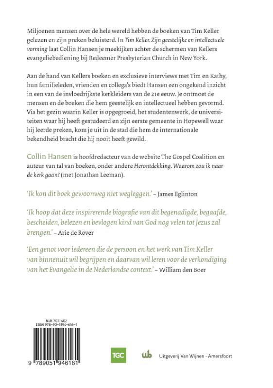 Productafbeelding: achterkant van Tim Keller