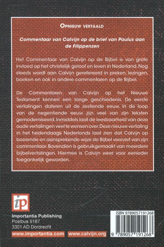 Productafbeelding: achterkant van De brief van Paulus aan de Filippenzen