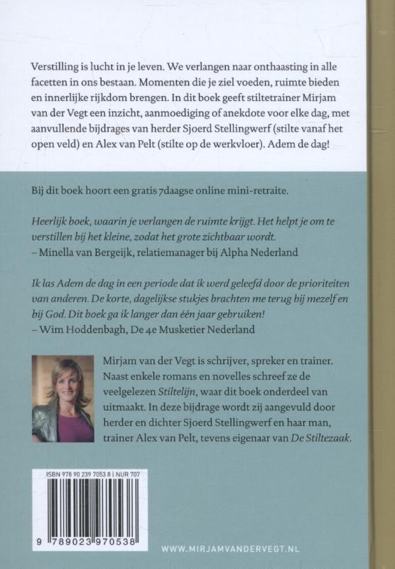 Productafbeelding: achterkant van Adem de dag