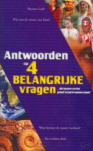 Productafbeelding: voorkant van Antwoorden op vier belangrijke vragen