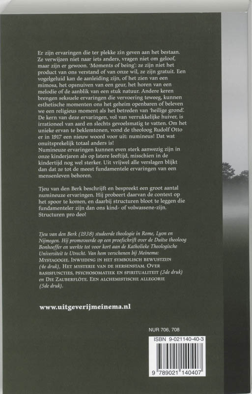 Productafbeelding: achterkant van Het numineuze