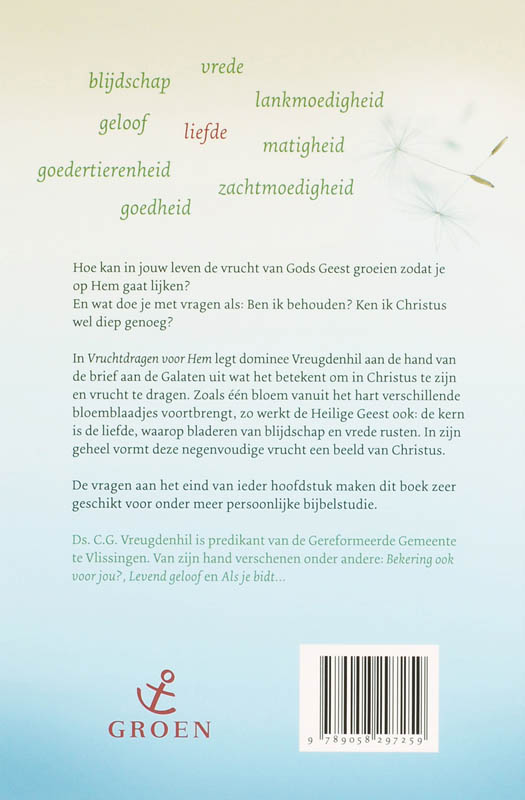 Productafbeelding: achterkant van Vruchtdragen voor Hem