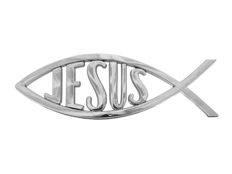 Productafbeelding: voorkant van Jesus fish - Silver colored