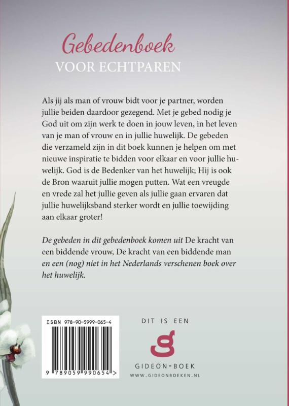 Productafbeelding: achterkant van Gebedenboek voor echtparen