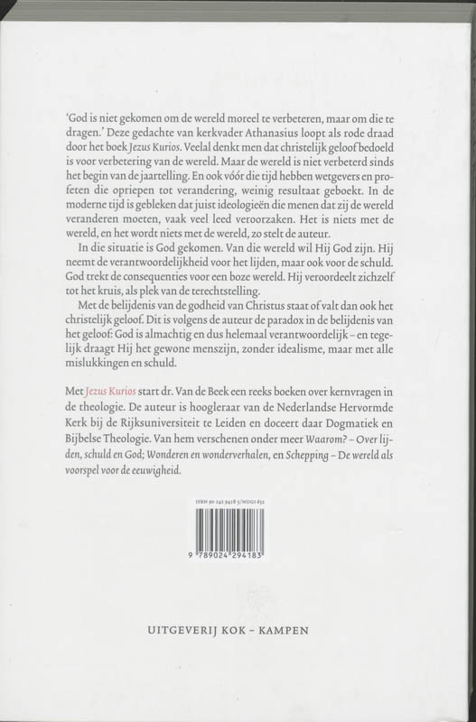 Productafbeelding: achterkant van Jezus Kurios