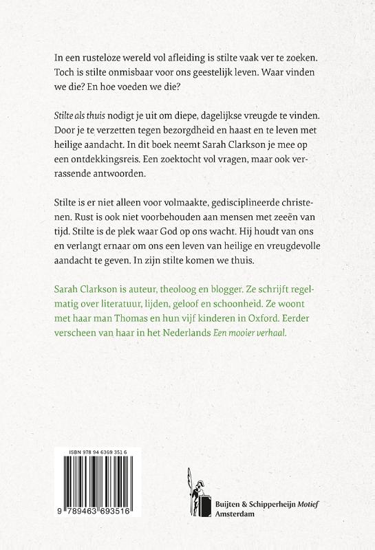 Productafbeelding: achterkant van Stilte als thuis