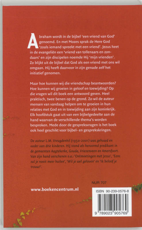 Productafbeelding: achterkant van Vriendschap met God