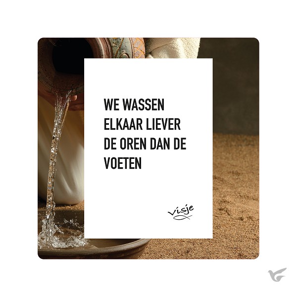 Productafbeelding: voorkant van Visje bordje Voeten wassen