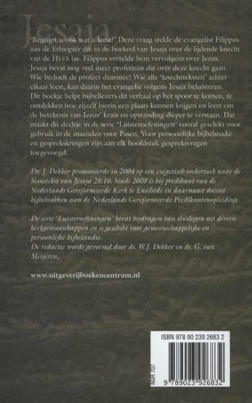 Productafbeelding: achterkant van Profetieen van Jesaja