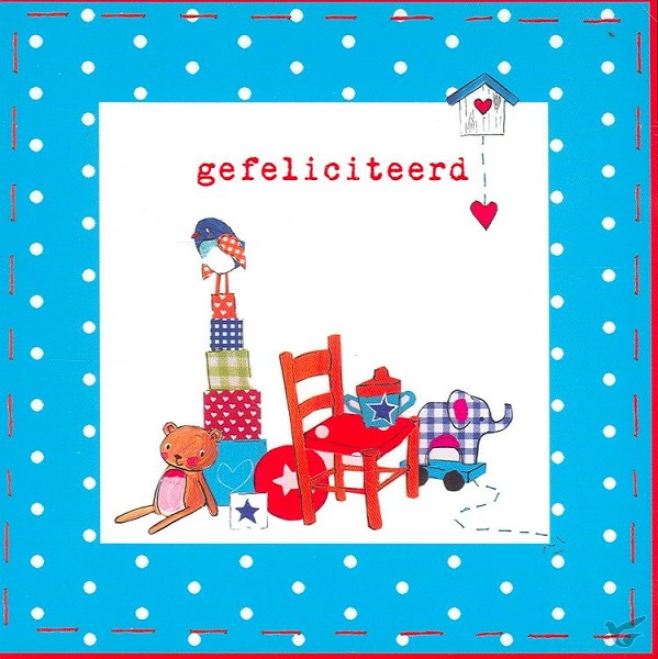 Productafbeelding: voorkant van Enkele kaart gefeliciteerd speelgoed