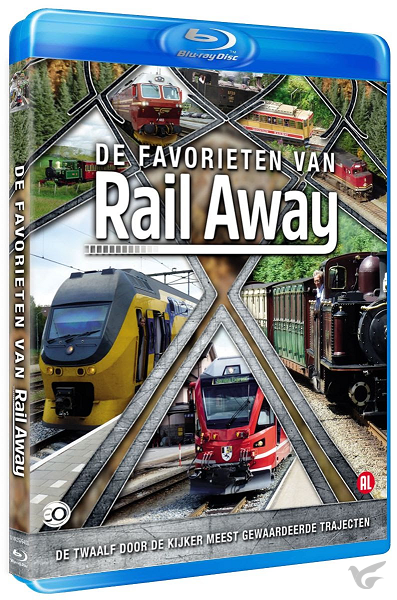Productafbeelding: voorkant van De Favorieten van Rail Away (blu-ray)