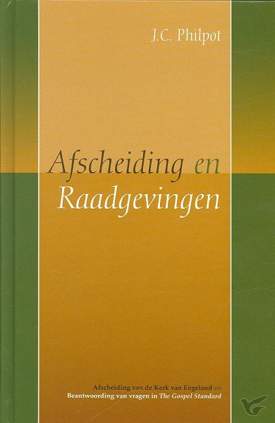 Productafbeelding: voorkant van Afscheiding en raadgevingen
