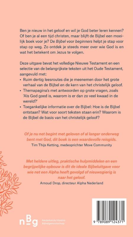 Productafbeelding: achterkant van Bijbel voor beginners