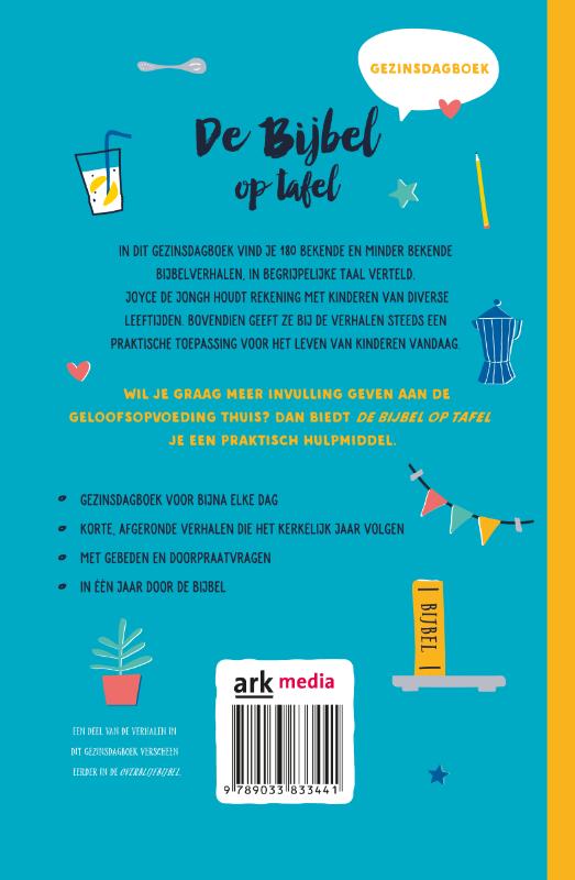 Productafbeelding: achterkant van De Bijbel op tafel