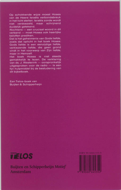 Productafbeelding: achterkant van Hosea