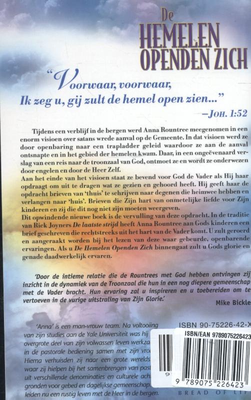 Productafbeelding: achterkant van De hemelen openden zich