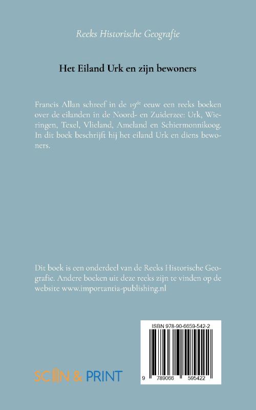 Productafbeelding: achterkant van Het eiland Urk en zijn bewoners