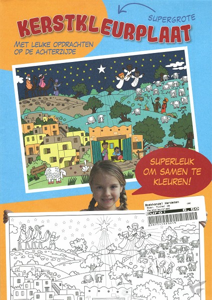 Productafbeelding: voorkant van Kerstkleurplaat